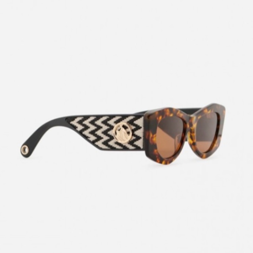 NWT & Case, Lanvin Havana, Cat Eye Sunglasses
